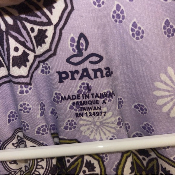 Prana Lavender and Olive Paisley Midi Dress - Picture 2 of 3